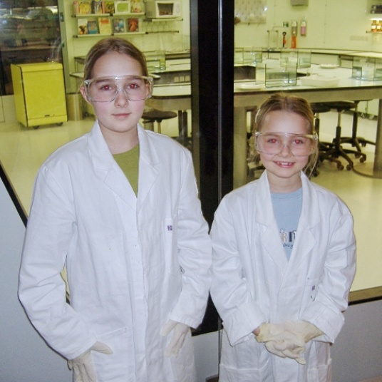 My sister and I at Phaeno in 2006